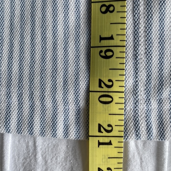 Liz Claiborne blue & white striped  button front light jacket w side pockets. LP - Picture 13 of 14